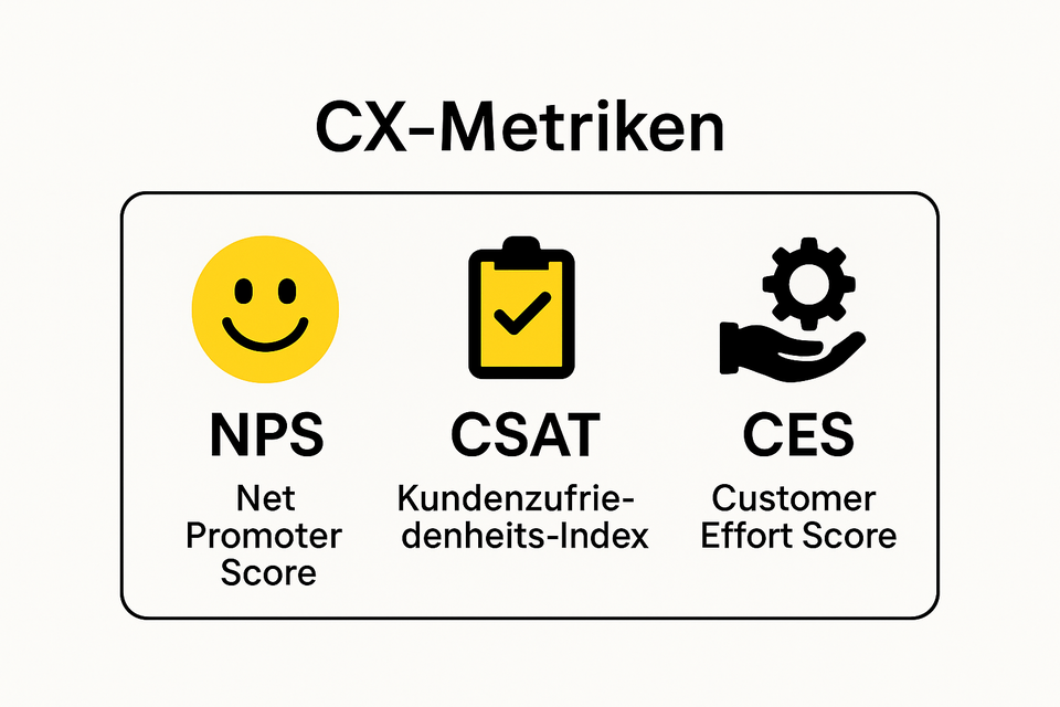 visuelle Darstellung von CX-Metriken